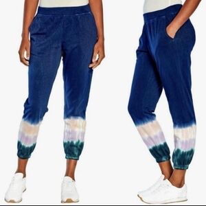 Women's Blue Tie-Dye Jogger Pants